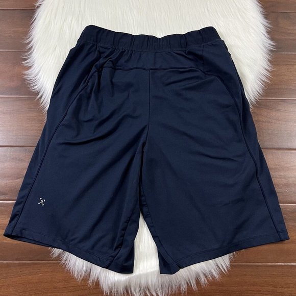 Lululemon Men's Size Medium Nautical Navy Blue‎ The Fundamental Shorts - Picture 6 of 9